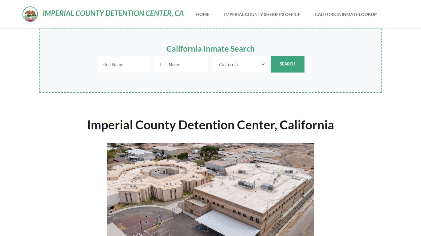 Imperial County Detention Center, CA Inmate Roster, Offender Search